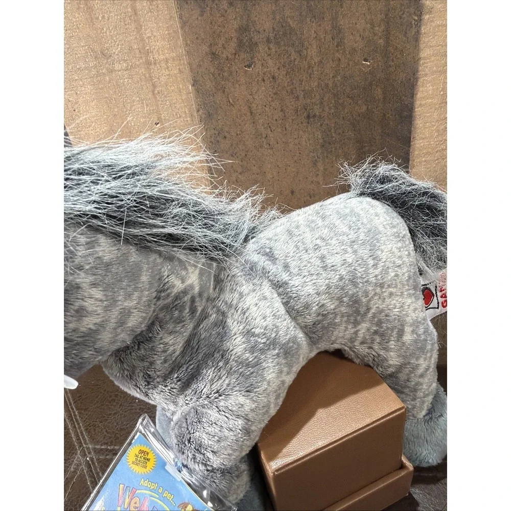 Ganz Webkinz Grey Arabian Horse Plush HM098 Stuffed Animal NEW WITH SEALED CODE